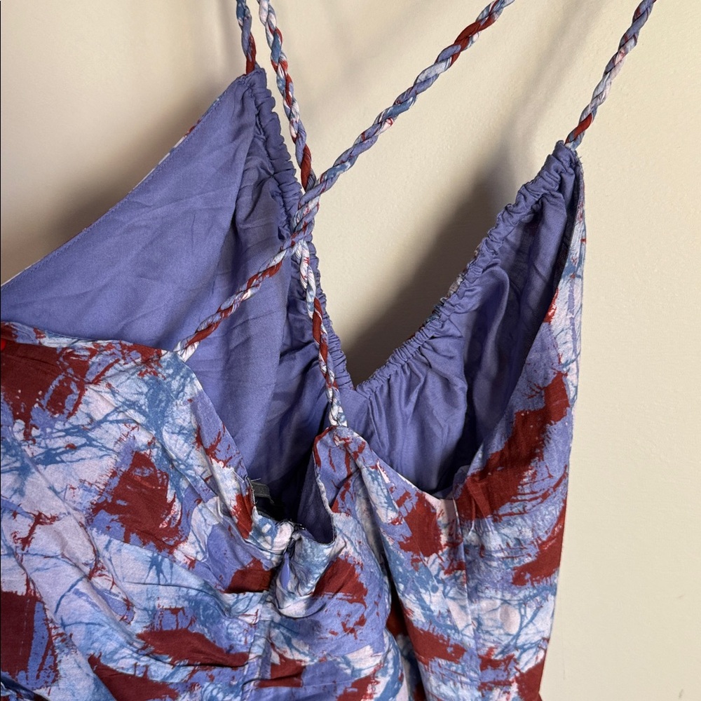 Anthropologie Sleeveless V-Neck A-Line Midi Dress Medium - Picture 8 of 11